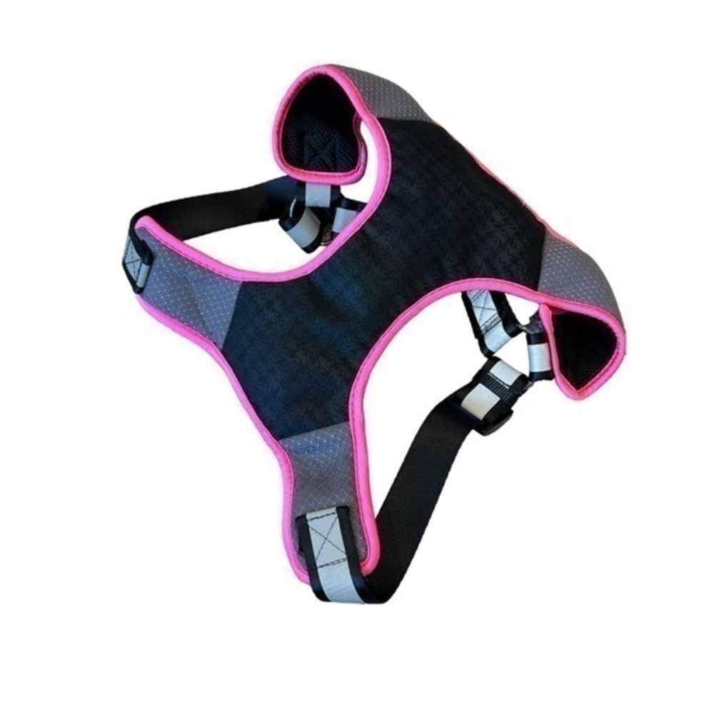 TOP PAW PINK RAINBOW SHIMMER DOG HARNESS, SIZE XL